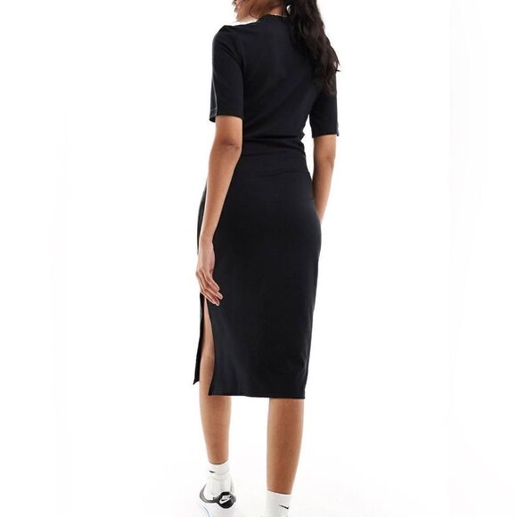 NWT Nike Essential Midi Dress Black Women Size S - Picture 2 of 12